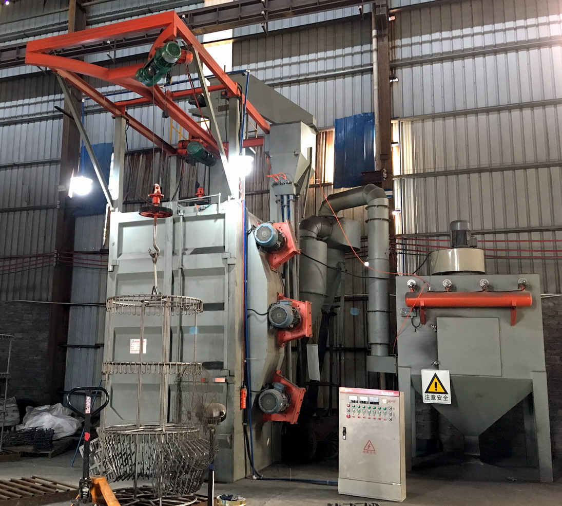 Shot blasting area visual