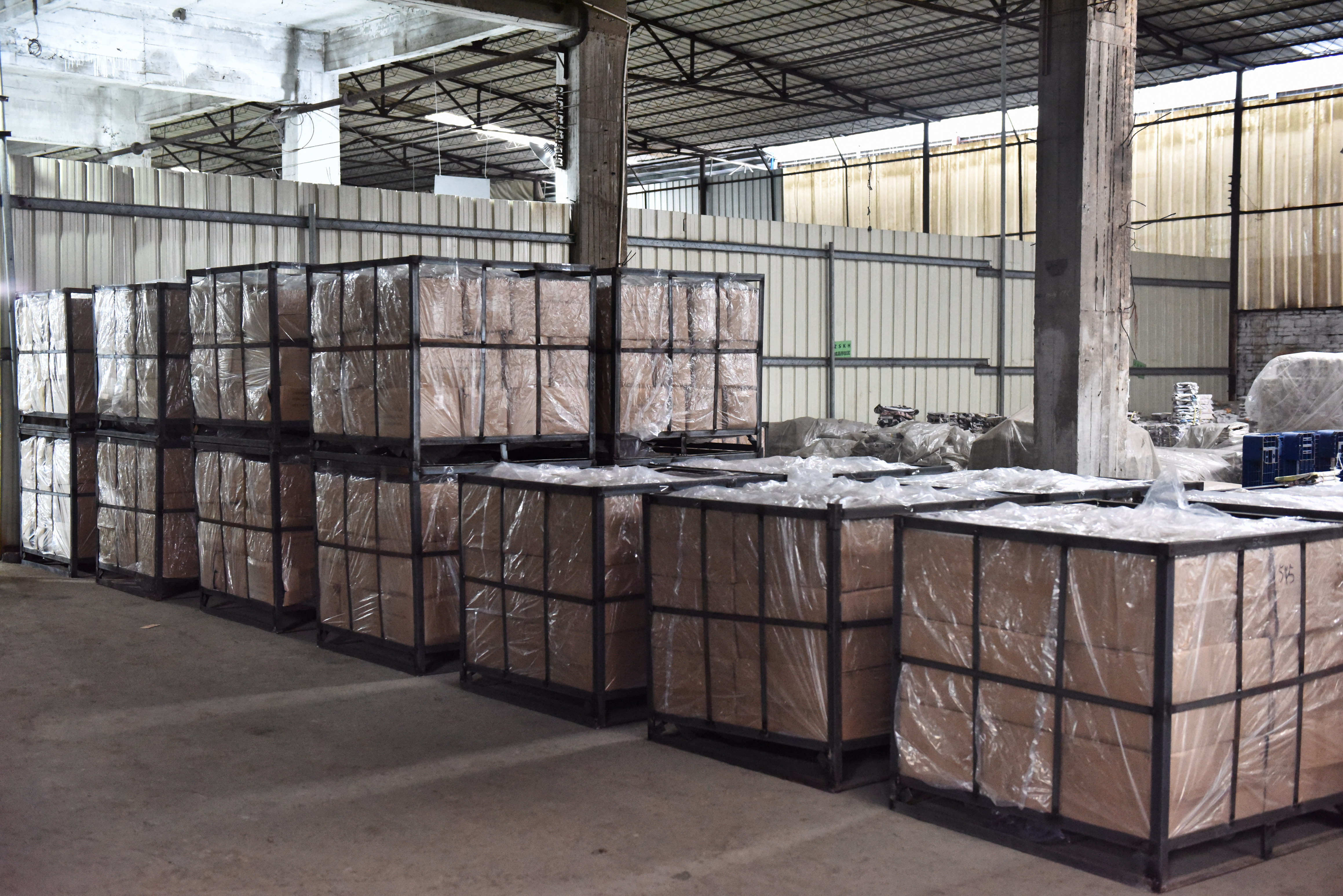 Crated goods warehouse visual