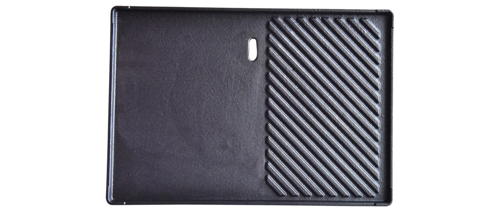 Cast iron BBQ grill plate sample photographed for OEM quotation